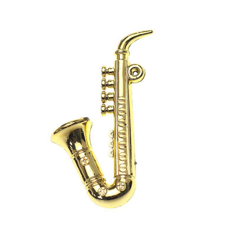 Instrument à vent Saxophone musical doré pour enfants apprenant