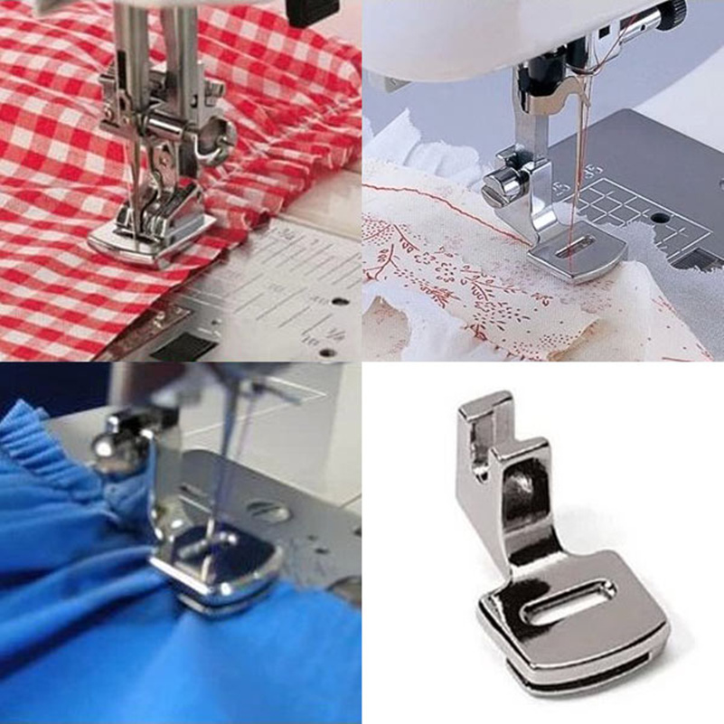 3pcs Sewing Machine Presser Foot Set - 1/4 Quilting Foot/Overcast Presser Foot