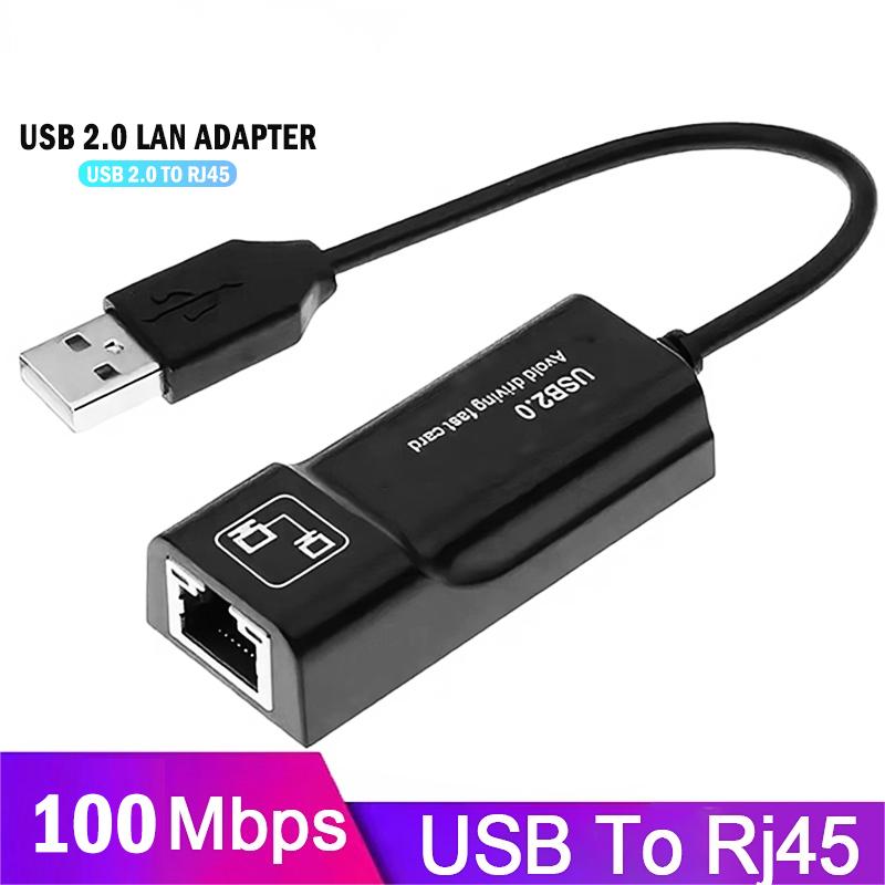

Ethernet Adapter Usb To 100 Mbps Network Adapter Rj45 Wired Lan Adapter For Laptop Pc Windows Mac Linux