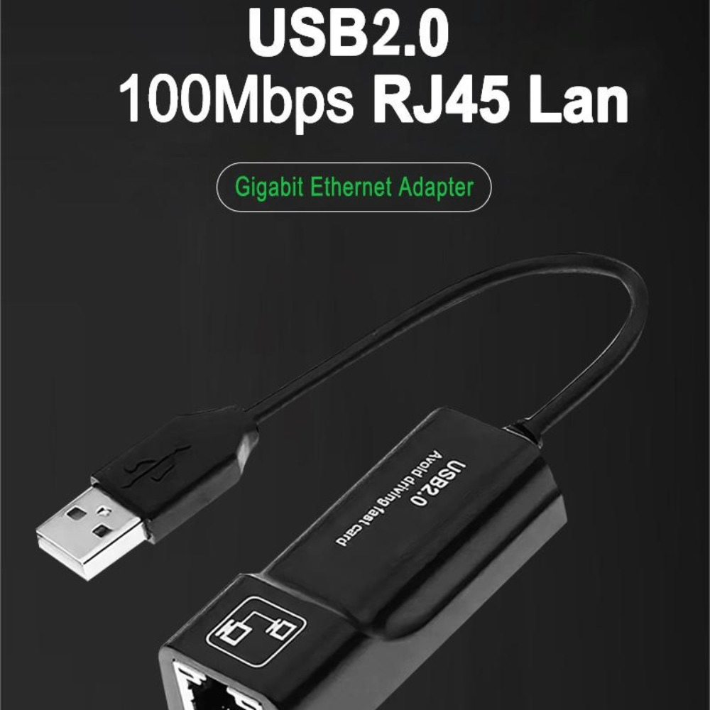 Ethernet Adaptateur USB Vers Adaptateur Réseau 100 Mbps RJ45
