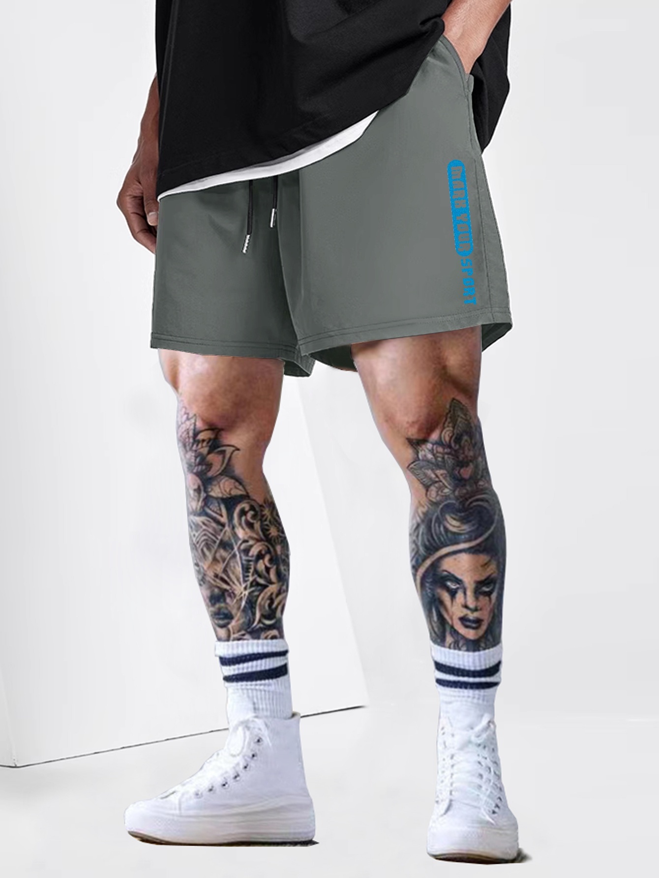 Plus Size Men's Fishing Life Graphic Print Shorts Summer - Temu Australia