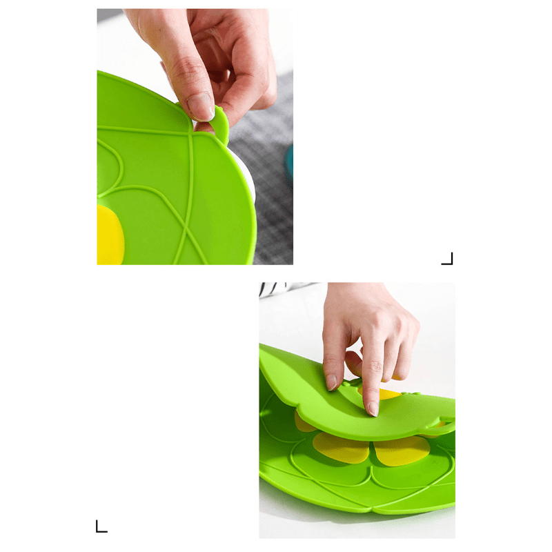 Silicone Lid Spill Stopper Cover for Pot Pan Cooking Tool Flower