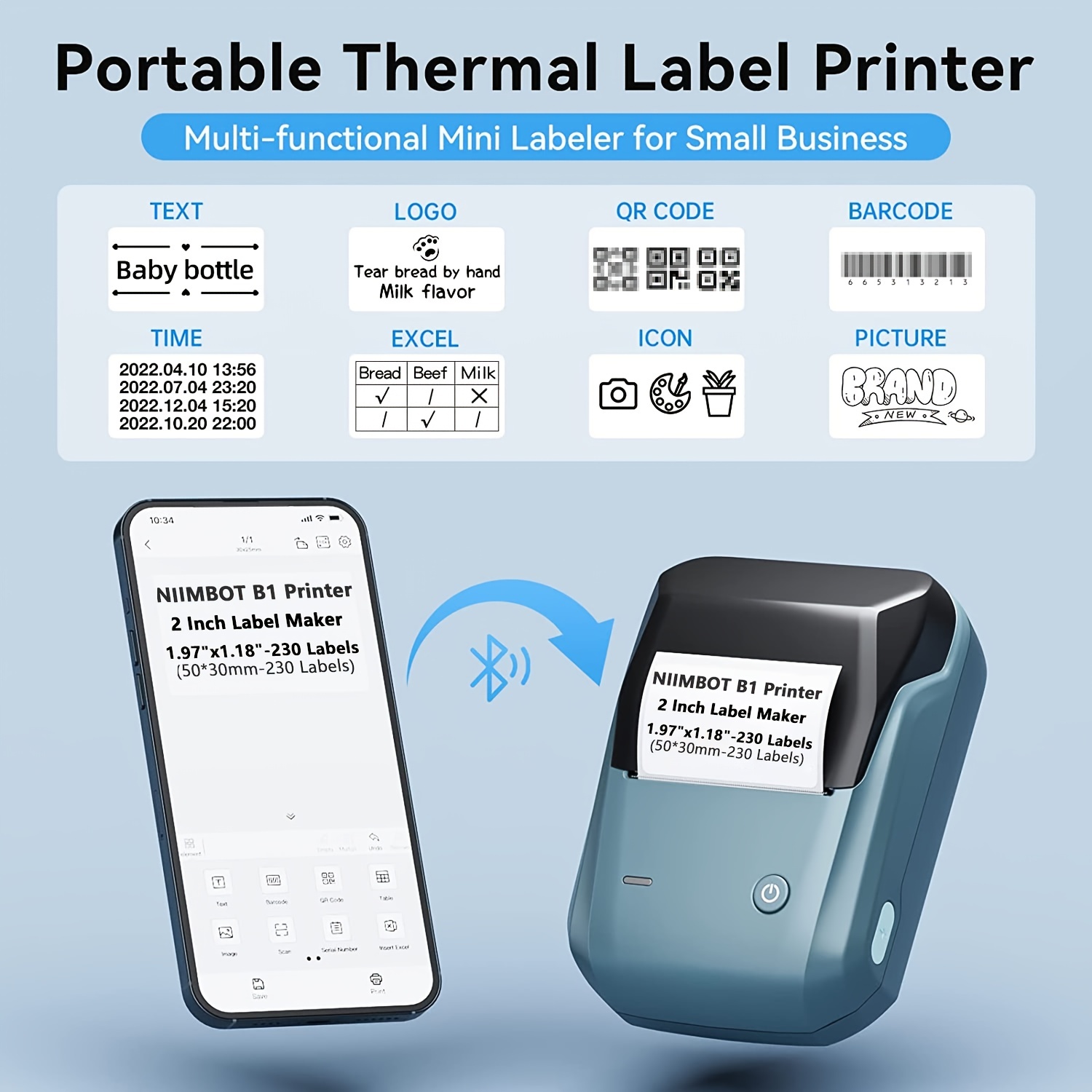 Digital Label Maker for Smartphone (iOS and Android)