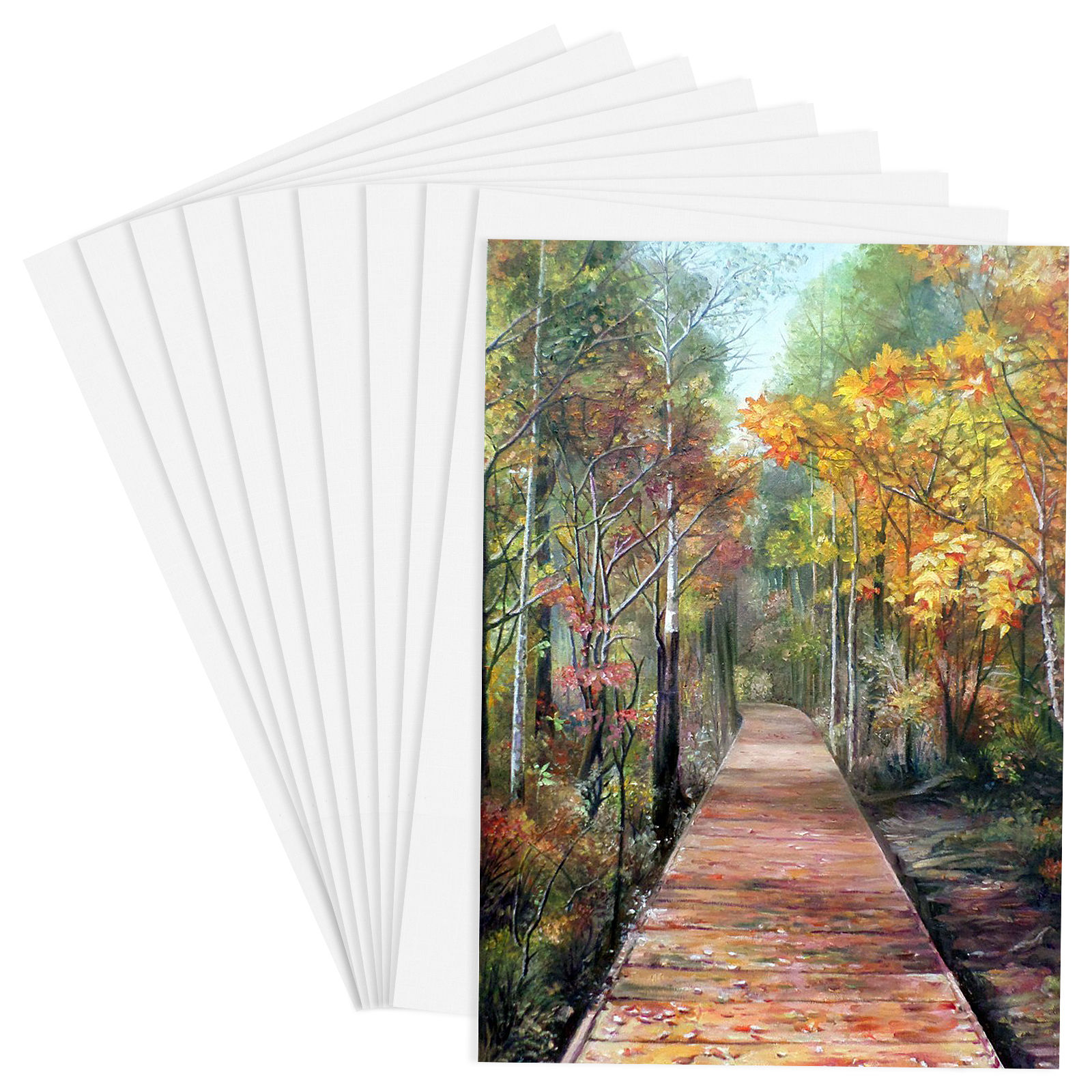 PaperTree Premium Canvas Paper For Water And Acrylic A3 10 Pcs
