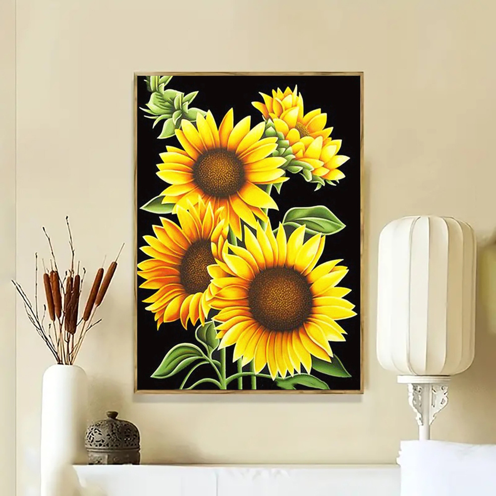 New 5d Diamond Painting Sunflower Diamond Painting For Home Decor And Gifts  - Temu