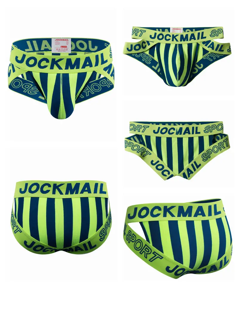 Jockmail Men's Cotton Briefs Sexy Low Waist U Convex Scrotum - Temu