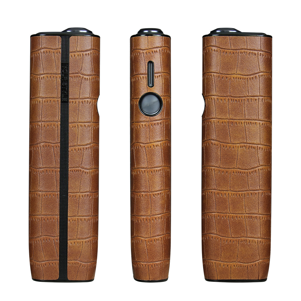 Snakeskin Pattern Door Cover+ Leather Case Iqos Iluma Funda - Temu