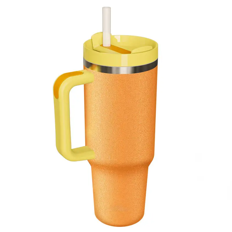 Tumbler With Straw And Handle Portable Thermal Bottles - Temu