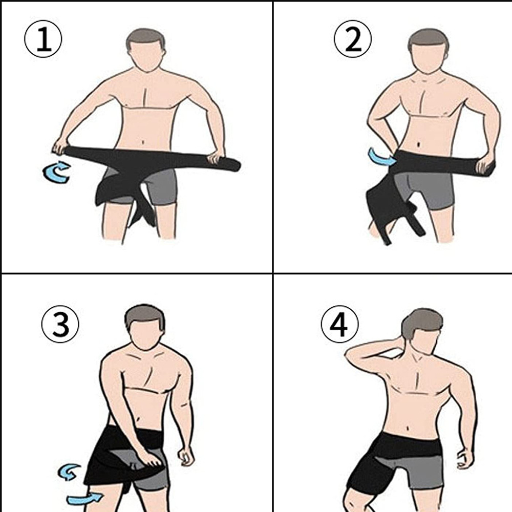 Groin Support Wrap, Thigh Compression Wrap, Adjustable Hip Joint Support Brace for Groin Muscle, Men And Women Gym Exercise Fitness Training Sport