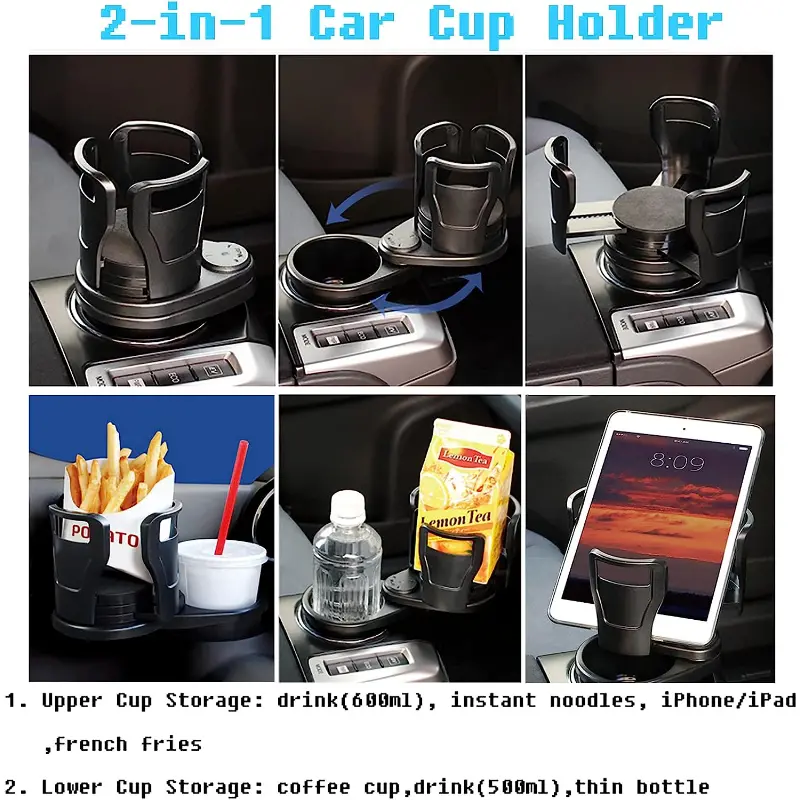 4 in 1 Multifunctional Car Cup Holder Expander, 360° Rotating Adjustable  Vehicle Mounted Cup Holder - Miscellaneous - Chapel Hill, North Carolina, Facebook Marketplace