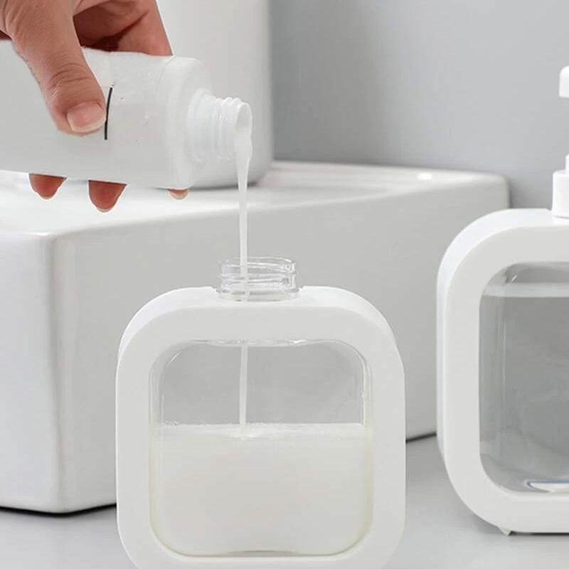 300/500ML Kitchen Soap Dispenser Refillable Shampoo Shower Lotion Empty  Bottle with Press Pump Travel Liquid Soap Split Bottle