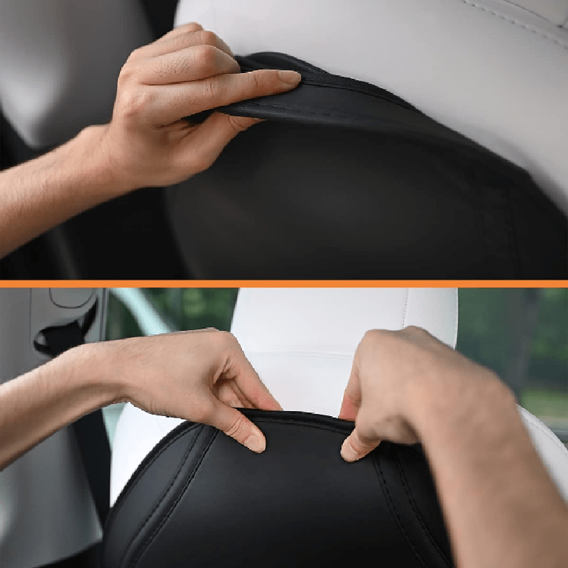 Upgrade Car Model 3/y/s Interior Pu Leather Seat Back - Temu