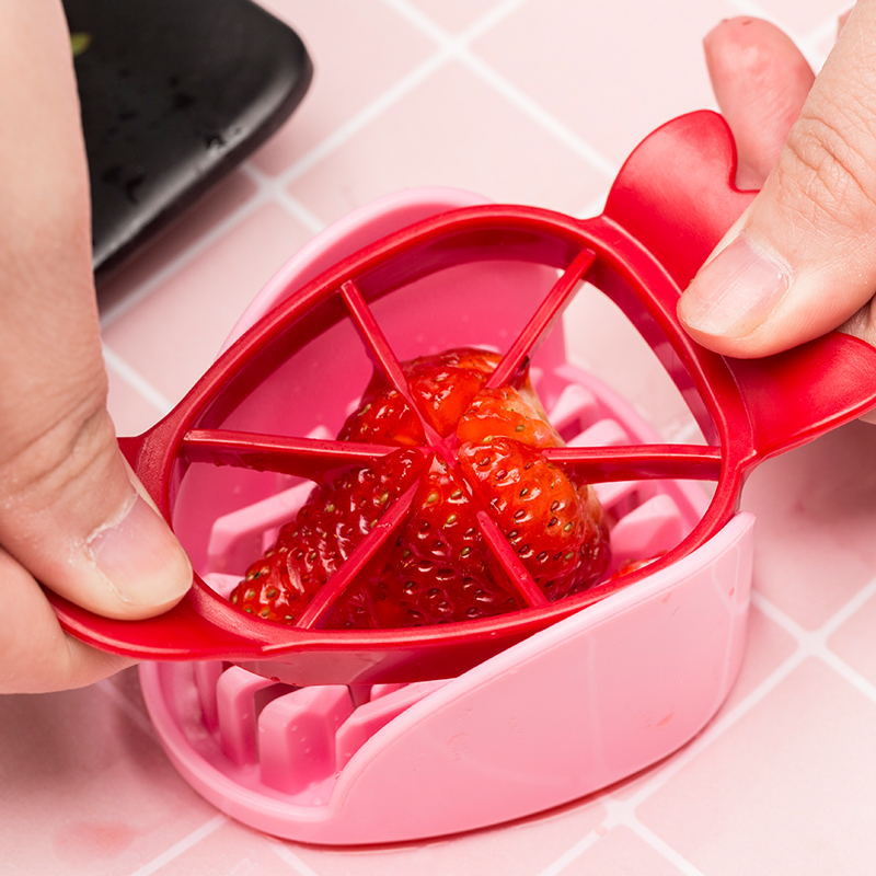 Strawberry Slicer Fruit Cutter Carving Tool Salad Cutter Stainless Steel