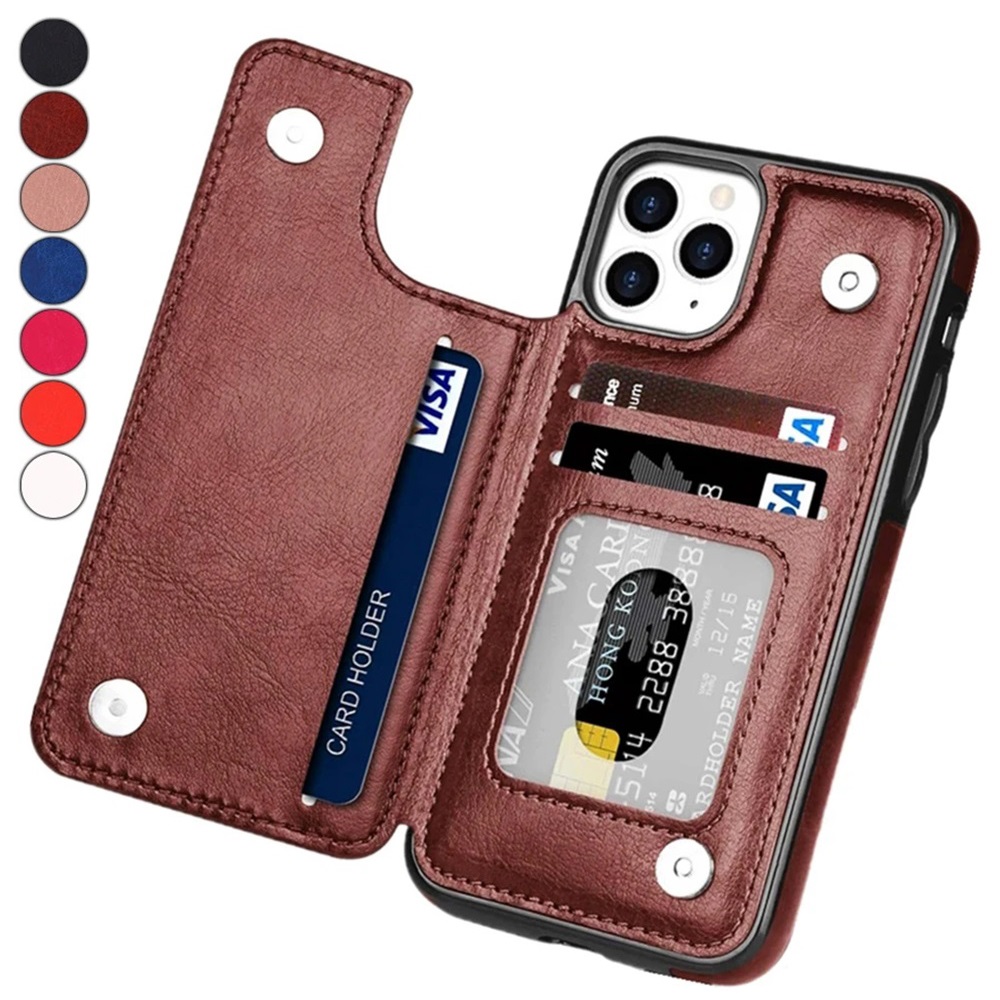 

Leather Wallet Case For Iphone 14/13/12/11/pro Max/mini/xr/x/xs Max/8/7/6s/6 Plus/se2/se3/2022/2020 - Card Holder & Flip Back Cover