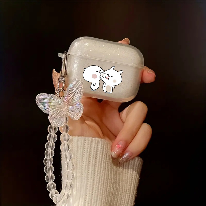 Clear butterfly Cute Cover for Airpods Pro 2nd Generation Case