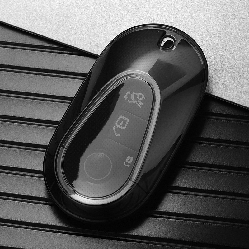 Key Fob Case Cover Protector Fit For Mercedes Benz C S GLC EQS W206 W223  X254