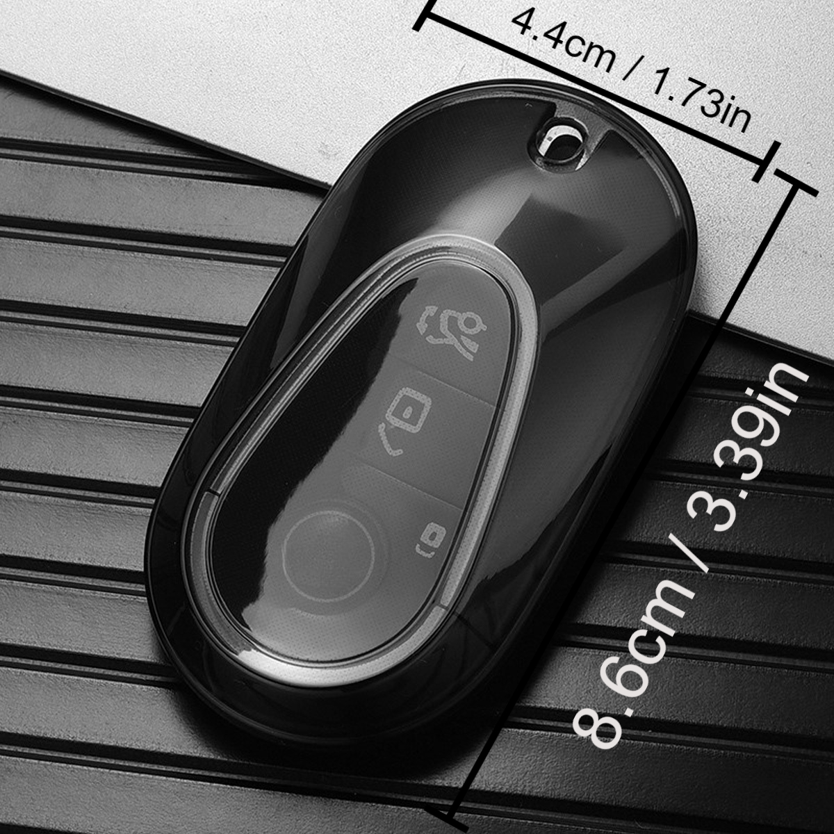 Tpu Transparent Car Key Case Cover 2022 C S - Temu