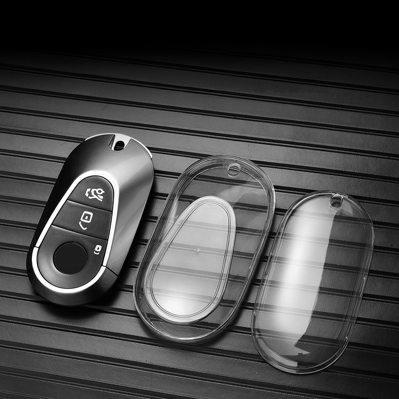 TPU Transparent Car Key Case Cover For 2022 C S Class W206 W223 S350 C260  C300 S400 S450 S500 Key Shell Protector