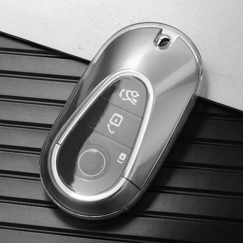 Tpu Transparent Car Key Case Cover 2022 C S - Temu Portugal