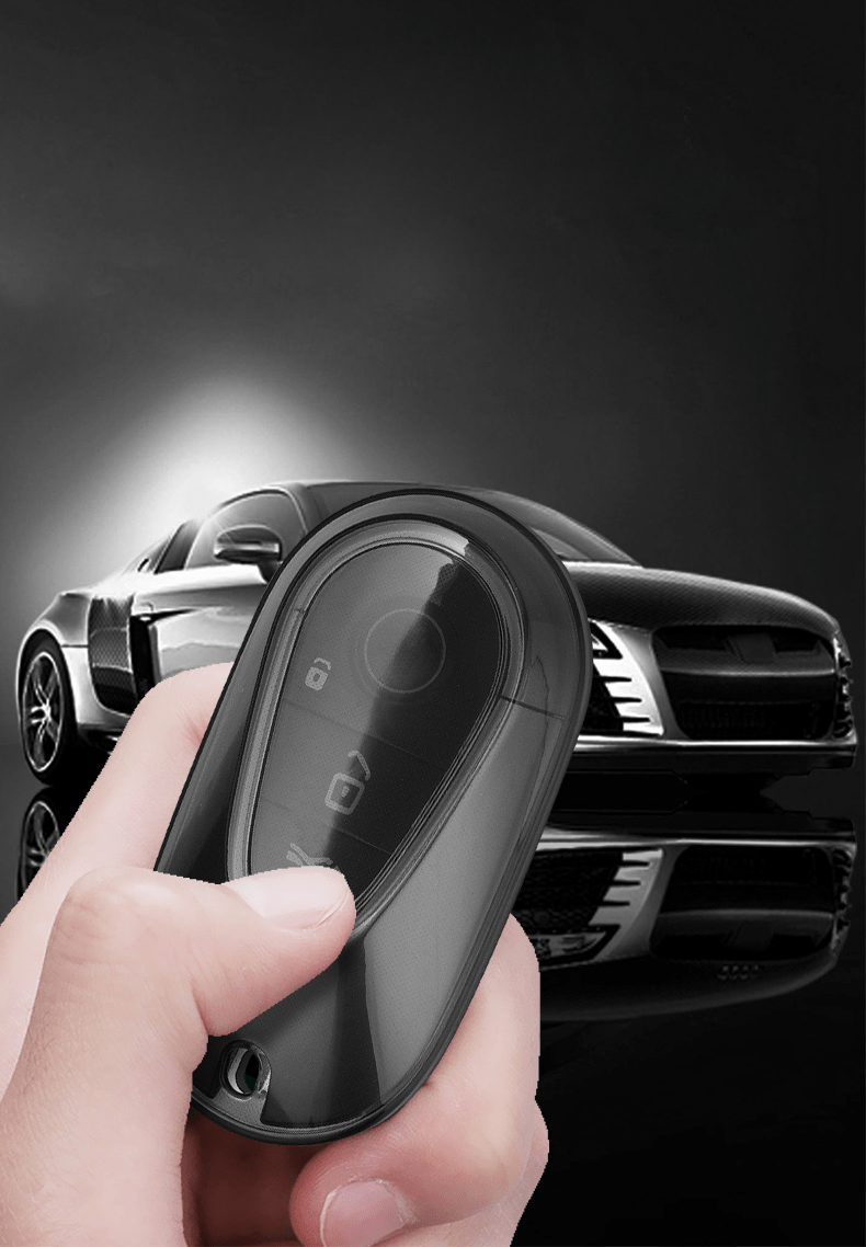 Cheap New Metal Car Remote Key Case Cover Shell for Mercedes Benz C S Class  W206 W223 S350 C260 C300 S400 S450 S500 Protector Keyless