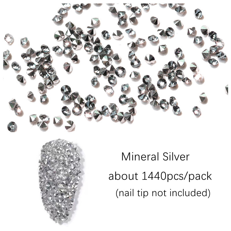 8000Pcs 1.2mm Glass Mineral Blue Nail Art Rhinestones - Pixie Dust Nail  Crystals Small Faux Gems Stones - Micro Nail Glitter Beads Tiny Jewels  Jewelry