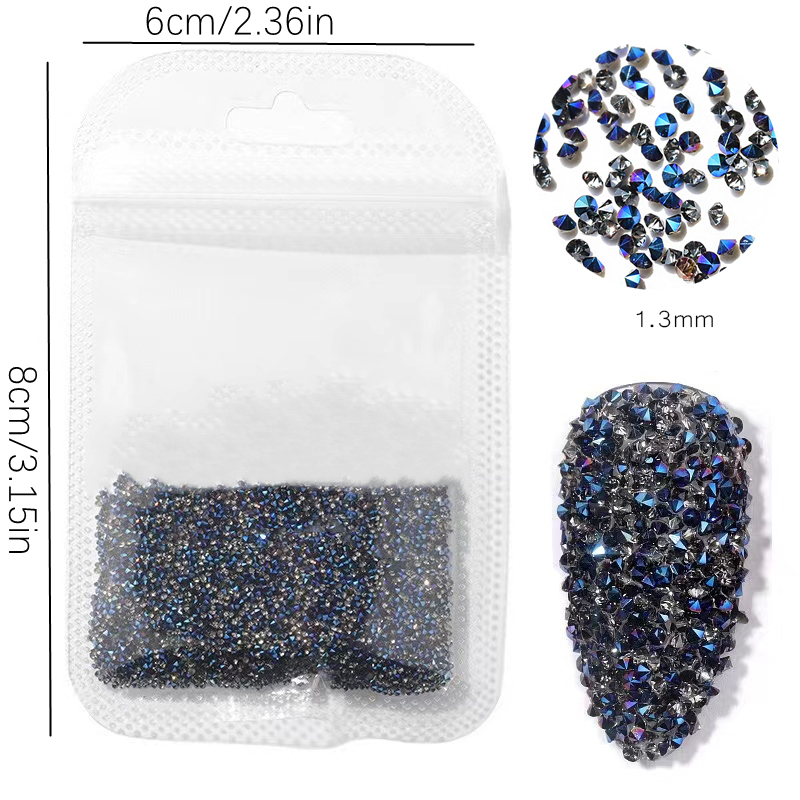 Nail Caviar Beads ab White/white/vintage Blue/mineral - Temu