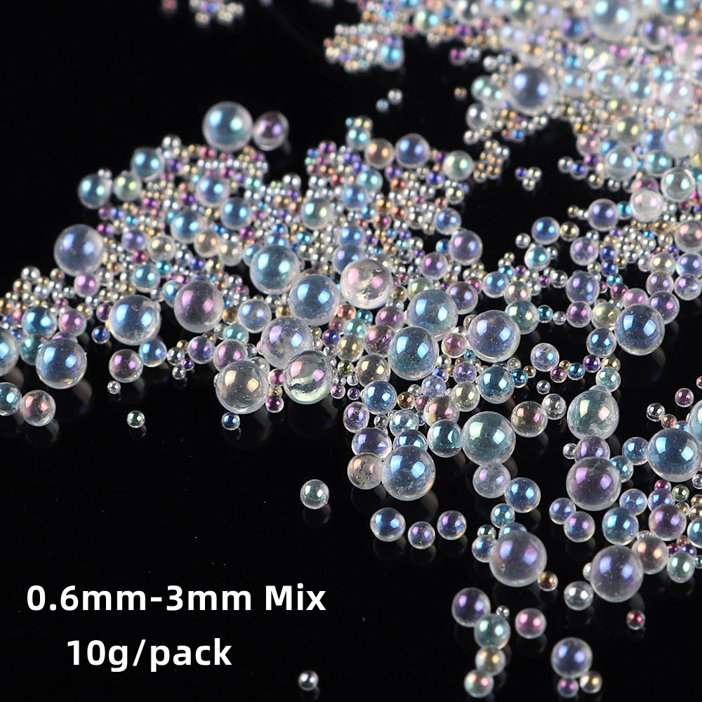 500pcs Symphony Rhinestone for Nails Bubble Bead Crystal Mixed