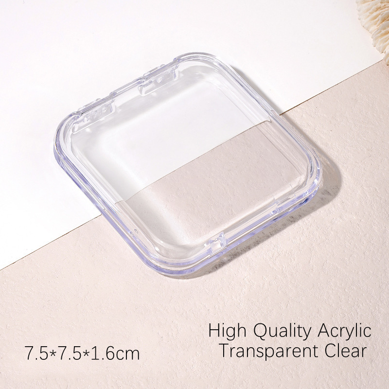 Portable Nail Art Box Storage Case Pink and Clear