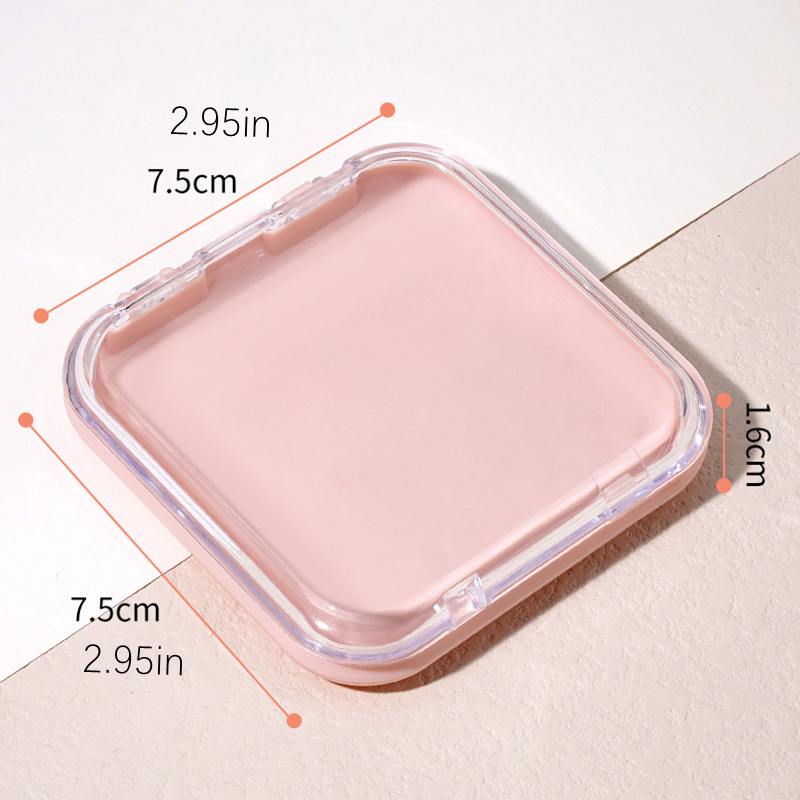 Portable Nail Art Box Storage Case Pink and Clear