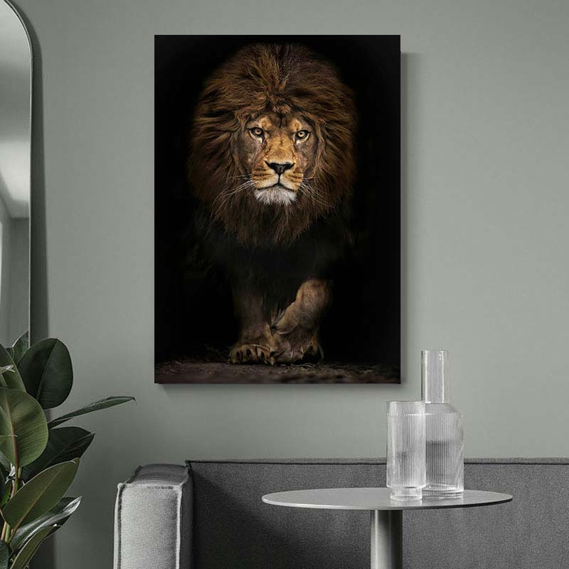 Modern African Lion Head Wall Art Canvas Posters Prints - Temu