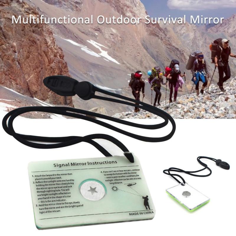 Heliograph Signal Mirror With Whistle Multi functional - Temu