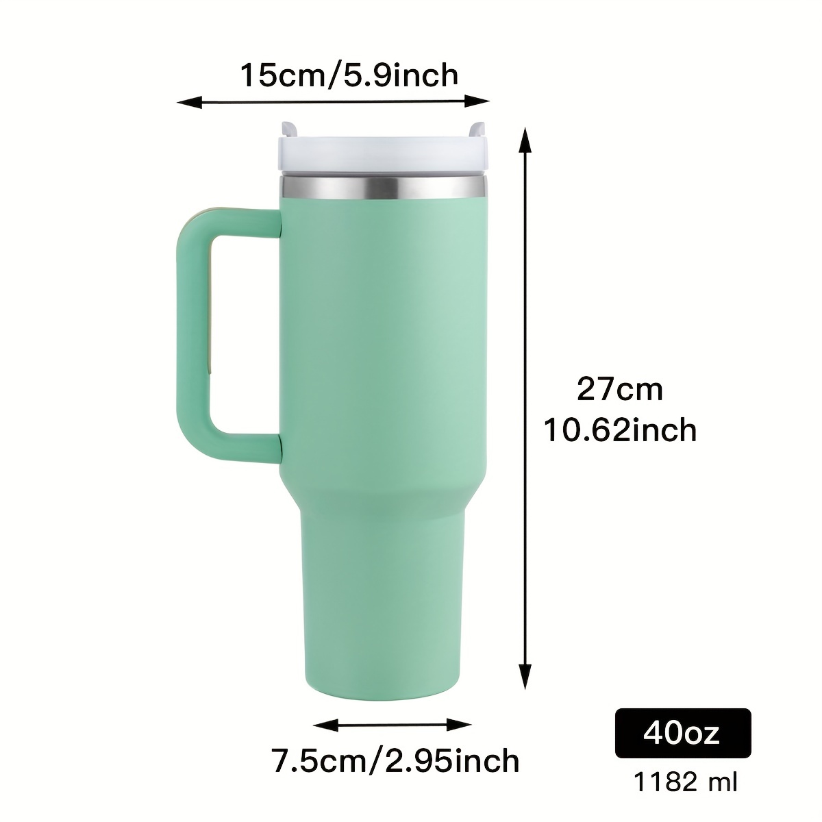 Heavy Duty Stainless Steel Tumbler With Lid And Handle - Perfect For  Travel, Outdoor Activities, And Home Use - Keep Your Drinks Cold Or Hot All  Day Long - Temu