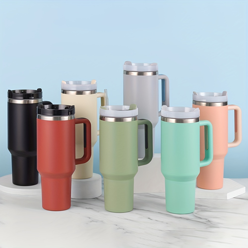 Heavy Duty Stainless Steel Tumbler With Lid And Handle - Perfect For  Travel, Outdoor Activities, And Home Use - Keep Your Drinks Cold Or Hot All  Day Long - Temu