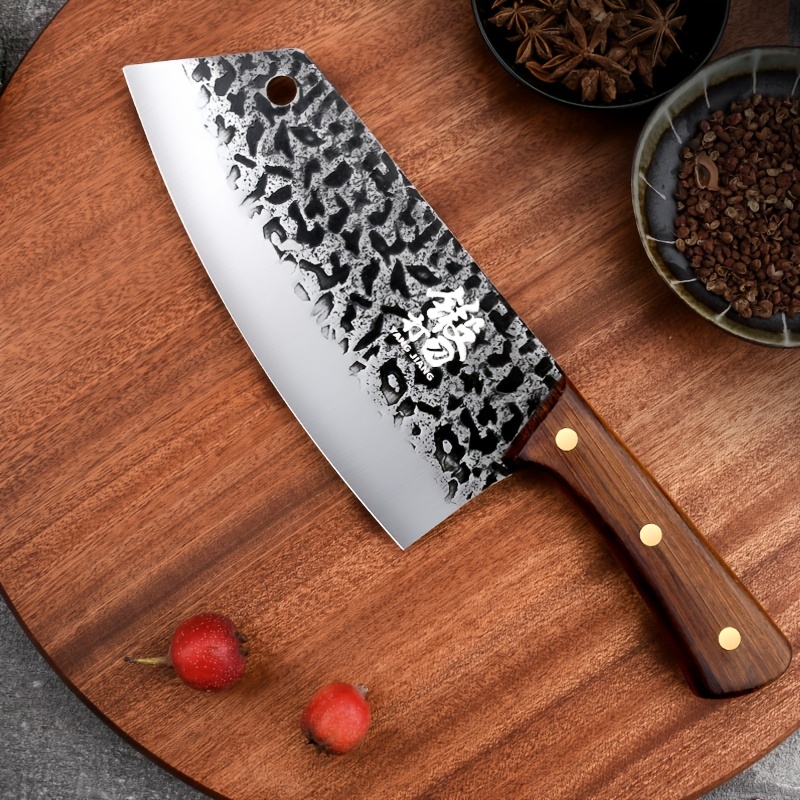 1pc Bone Chopper Knife 7.7in/19.5cm Stainless Steel Butcher Knife