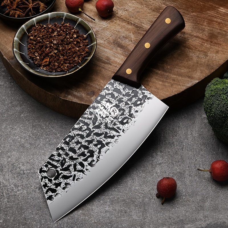 Stainless Steel Heavy Duty Bone Chopping Knife, Multifunctional Sharp Fruit  Knife For Outdoor Camping And Picnic - Temu