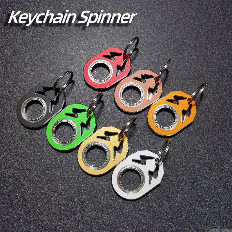  2 PCS Spinning Keychain Fidget Toys, Finger Spinner