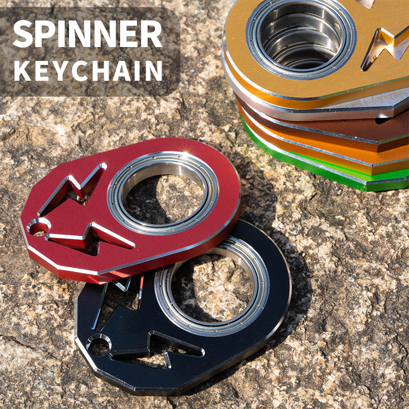 BLUE Fidget Keychain Spinner, Key Chain, Key Ring, Key Holder, Fidget  Spinner