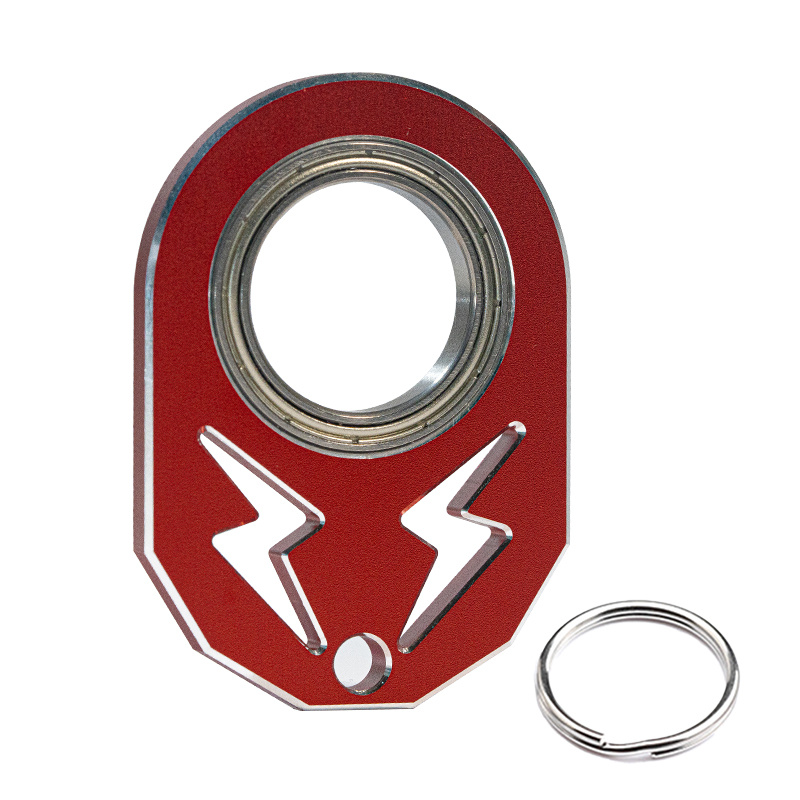 RED Fidget Keychain Spinner  Key Chain, Key Ring, Key Holder