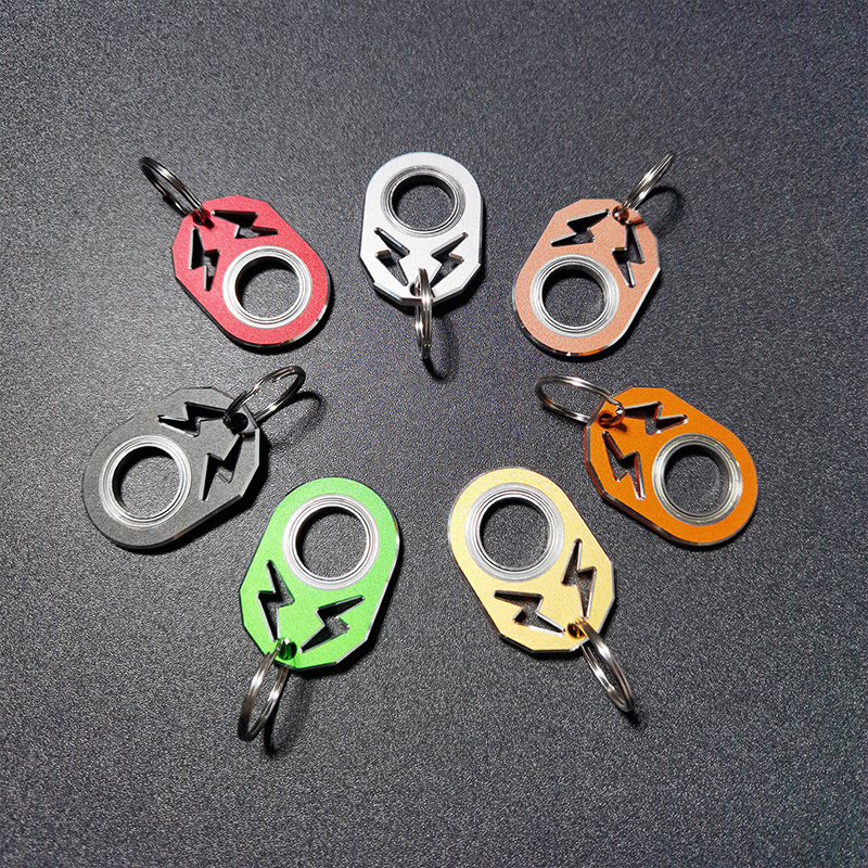 Keychain Spinner Fidget Ring Toy, Metal Key Spinner,fidget