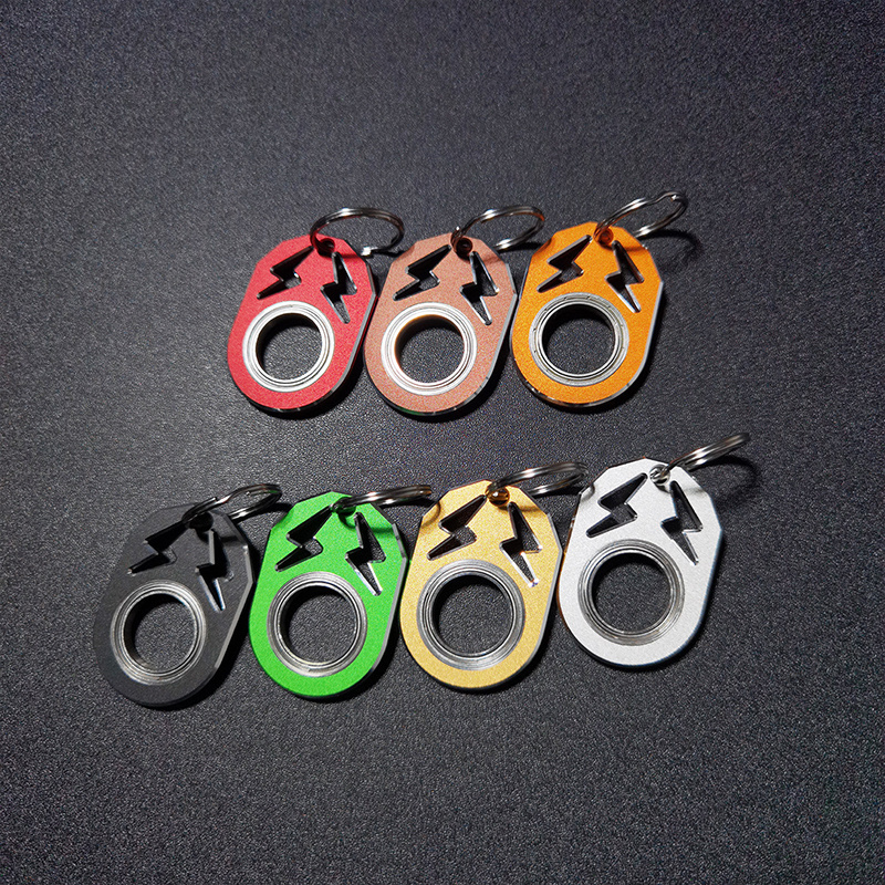 Keychain Spinner Fidget Ring novelty Keychain Fidget Toy For - Temu