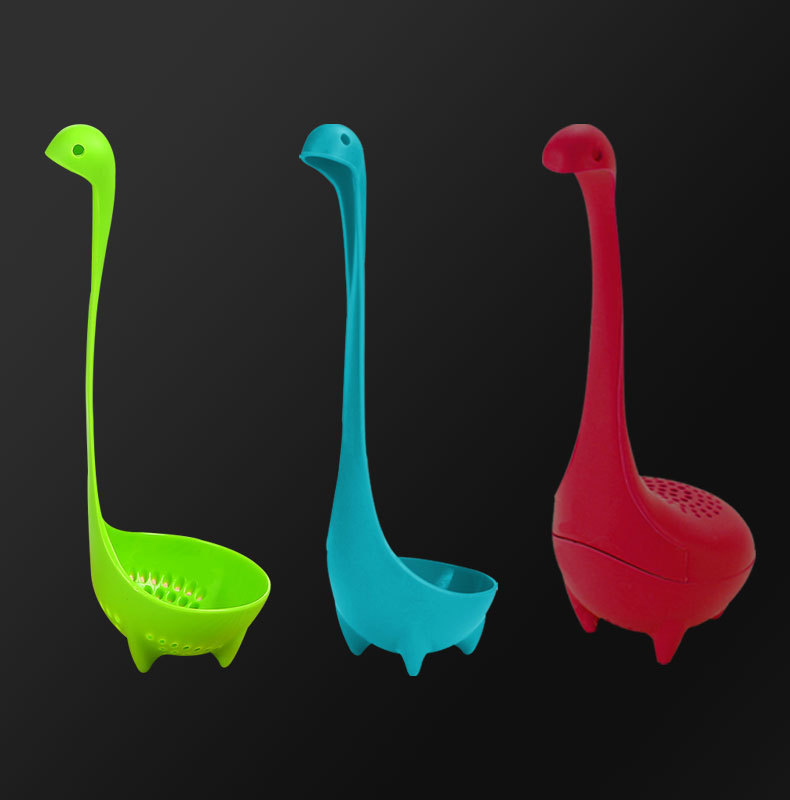 Pack of 3 - Nessie Ladle Spoon + Sweet Nessie Sugar Spoon + Mamma Nessie  Colander Spoon