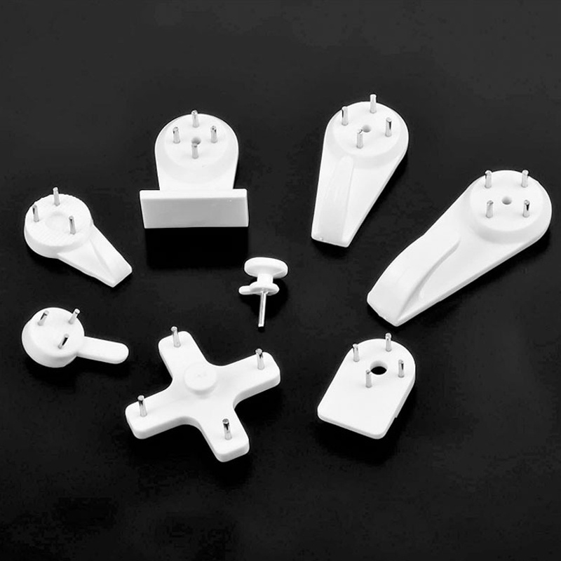 50pcs Traceless Invisible Plastic Hooks Invisible Nail Screws Small Objects  Traceless Suspension Kit