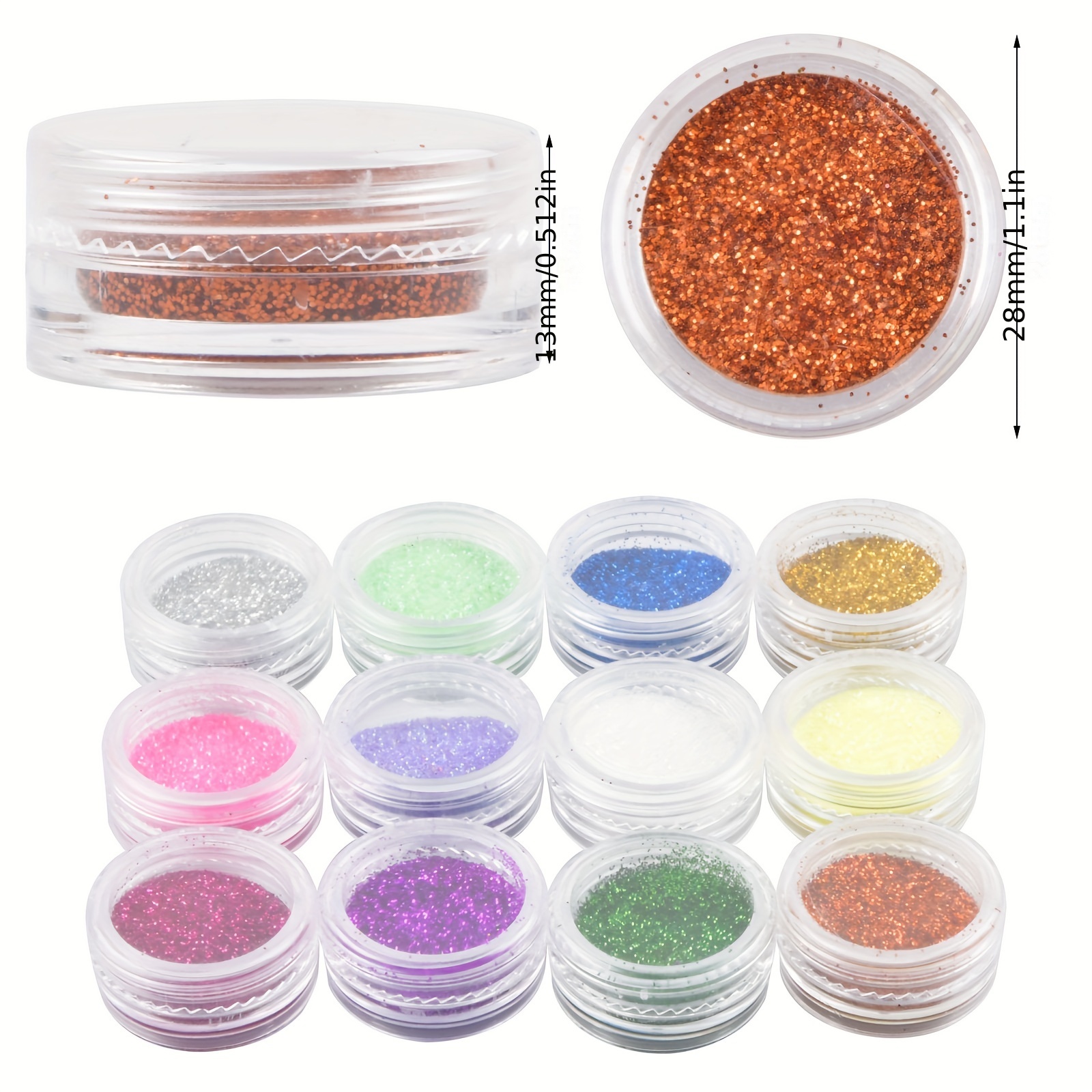 Ultra Fine Nail Glitter Powder,Nail Art Supplies For Women,Nail Glitter For  Nail Art Decoration