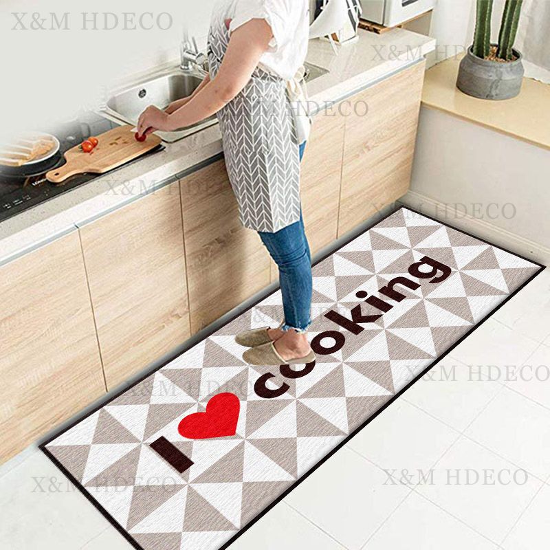 Tapete De Cocina Antideslizante Impermeable 40x60 Cm Geometrico