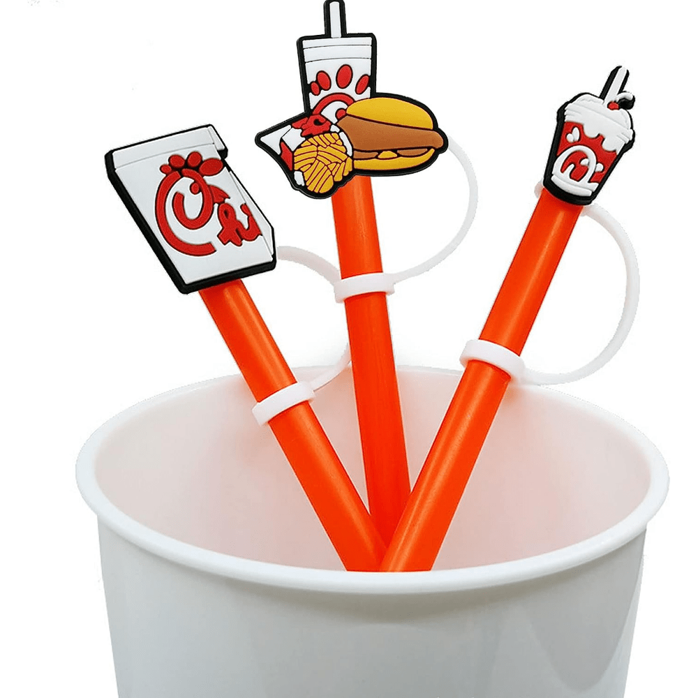 Straw Cover Cap,Reusable Drinking Straw Lids Stanley Cup Straw Accessories  Splash Straw Protector Portable Straw Toppers Dust Straw Caps Decoration fo