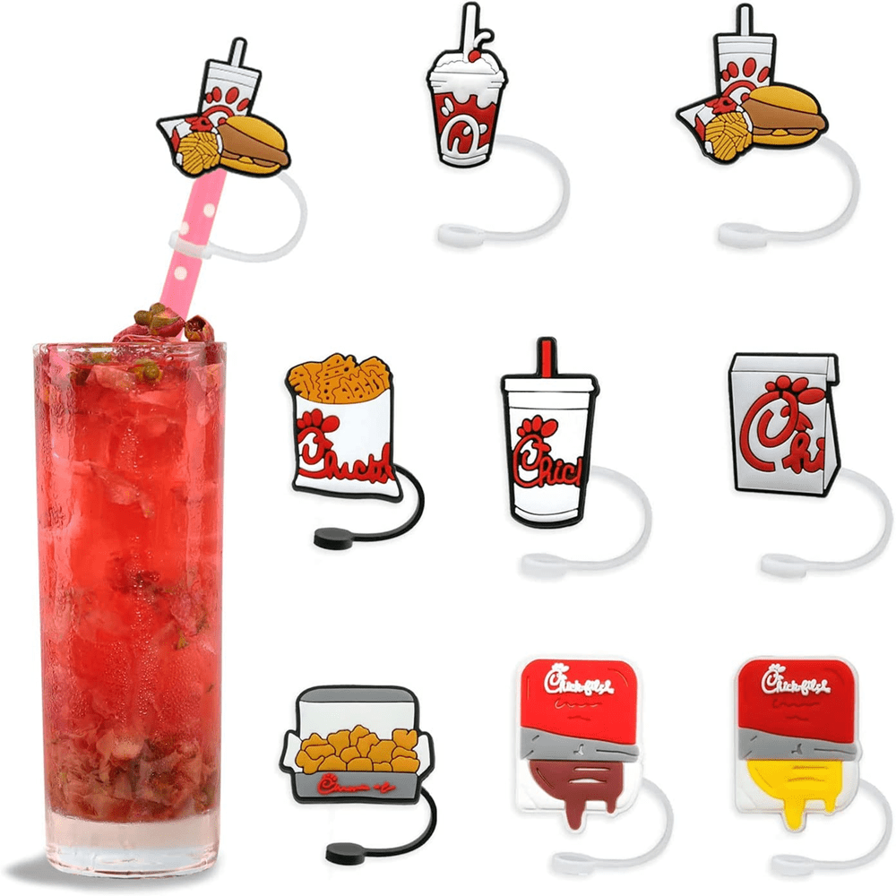 5Pc Straw Topper for Stanley Cup Accessories Silicone Cute Stanley