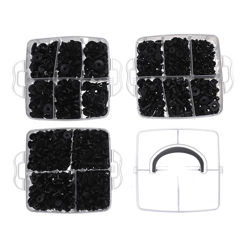 620 pièces Clips de retenue de voiture et Kit de fixations en plastique  clips de rivet de garde-boue, Kit de Rivets de goupille automatique pour  Toyota GM Ford 