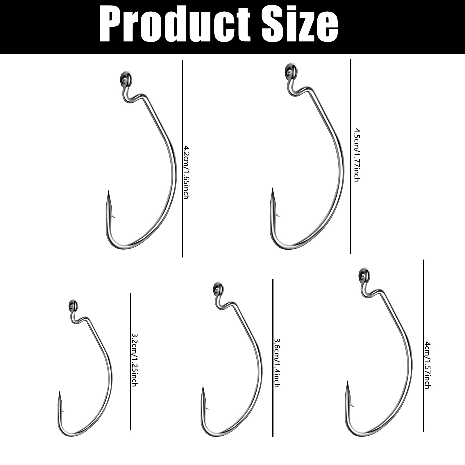 Fishing Hooks, Eye Leads Fishing Hooks, Trout Carp Carbon Steel Barbed  Fishing Hook With Box For Freshwater And Saltwater - Temu Slovenia