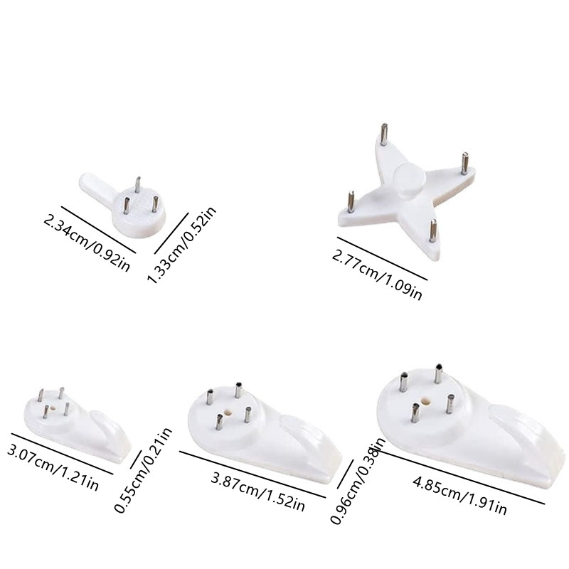 Lifeswonderful - 10pcs - White Picture Hanger Hooks – Ideal for Hanging  Frames On Brick, Hollow Cavity, Drywall or Plasterboard : :  Home Improvement