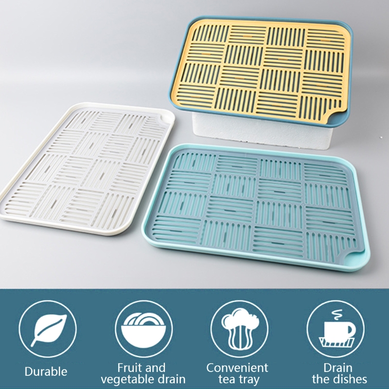 Drain Tray Sink Drying Rack Dish Drainer Double-layer Dish Dryer Worktop  Kitchen Cup Drying Trays Fruit Tea Tray Kitchen Drainin - AliExpress